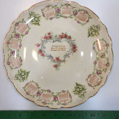 Plate, calendar 1910