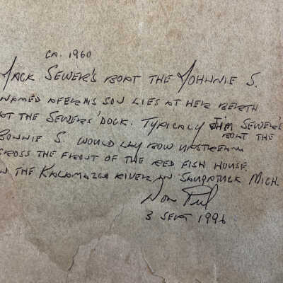 Notes by Don Peel on the reverse.