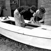          Cirrus under construction.jpg 362KB; James and Joe Sheridan building a papoose class sailboat named Cirrus
   