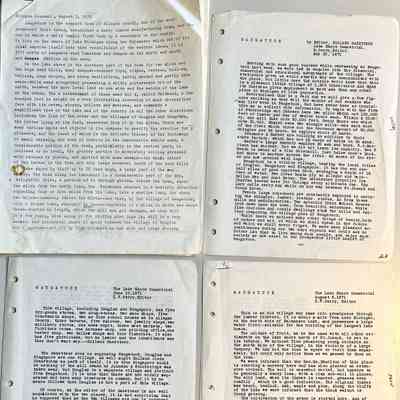 Written accounts, 1871, 1878