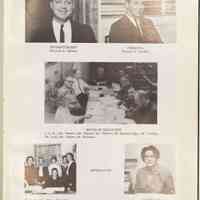          Compass 1963 Administration; Kenneth R. DePree, Thomas W. Swaffer, Pam Dorn; Dale Van-Leeuwen; Betty Inch; Diana Brady; Sandi Dutton; Shirley Hedglin, Kay Hungerford
   