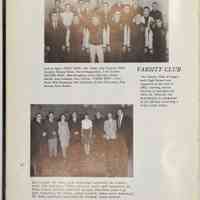          Compass 1963 Activities; Varsity Club - Left to right: FIRST ROW--Mr. Parks; Jon Gannon; Mike Zeedyk; Dennis Nicol; Steve Hungerford; Tom Sowers. SECOND ROW--Bud Naughtin; Dave Showers; Steve Smith; Jim Gardner; Ron Jillson. THIRD ROW--Tom Peck; Bill Strampel; Bob Streicher; Carter Simonson; Ron Brown; Dave Baker.
Left to right: Mr. Morse, golf, junior high basketball; Mr. Waddell, track; Miss Holmgren, Varsity and junior varsity girls' basketball; Mr. Parks, Varsity football, basketball and golf; Miss West, junior high girls' basketball; Mr. Winter, varsity baseball, junior varsity basketball;
Mr. Rich, intramural basketball; Mr. Hanford, varsity football.
   