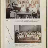         Compass 1963; F.H.A - SEATED, L. to R.; Regina Bekken; Vonda Grooms; Mary Schaeffer; Betty Lewandowski; Cookie Higgins. STANDING; Miss Holmgren; Lola Grooms;
Marge Scheeren; Barb Fox; Marty Smith; Cheryl Wilcox; Barb Giles.
Newspaper staff - SEATED, L. to R.; D. Van Leeuwen; S. Smith; S. Hedglin, B. Hem wall; P.
Mancuso; J. Drapak; C. Naughtin; B. Poirier, D. Brady; B. Butler. STANDING;
Mr. White; Miss West; A. York; P. Gorz; D. Sewers; A. Byrd; R. Stitt; S.
Dutton; D. Beery; N. Drapak; N. Fosdick; C. LaVicka.
   
