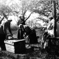         Dannie and Jims uncrating grandmother's furniture
   