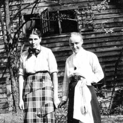 Liz the cook (Jims) and her half-witted daughter (Dannie) about 1916