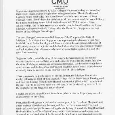 Correspondence Email from James Schmiechen to William Anderson of Central Michigan University, December 22, 2007: part 2 of 5
