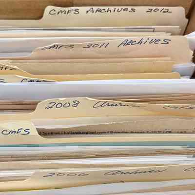 Box A folders last section