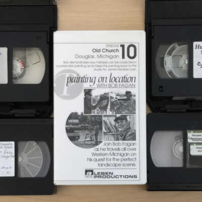 VHS cassettes
