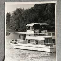          Vertical shot of captain on covered flybridge
   