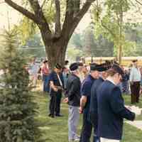          Oleary-1985MemDayParade-5.jpg 227KB; Beery Park Veterans Memorial brick wall with benches
   