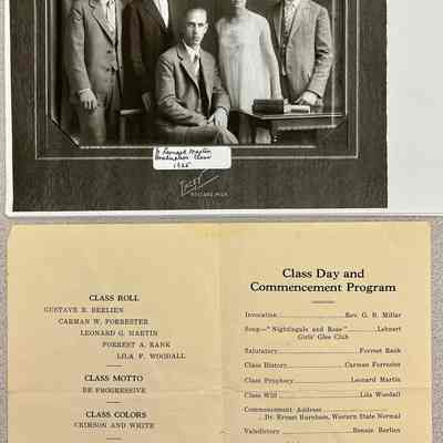 Program, SHS Graduation 1925