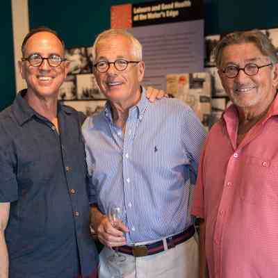2015 Water museum opening party: CD #14 - Photo by Elliot Sturm: Steve Teich, ?, George Brown