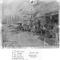          89-1-71_Downtown_Douglas_1898.jpg 7.5MB; Original in box 31, envelope 89-1-71 -  Powers horse, M. Powers, Neg Wicks, Bill Powers, Grover Fuller, Harry Naracong, Frank Naracong, Bill Wicks, Douglas 1898, Facing east Center St.
   