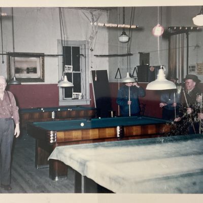 Men in Pool Hall