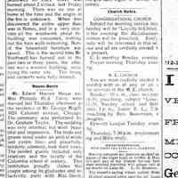          cr1900060101Graduation.jpg; 1900 commencement, article starts at bottom of first column
Class of 1900 William Tisdale, Blanche Bandle, Russell Knox, Edward Winslow, Arie Koning, Laura Miller, Elsie Vork, Ethel Baker, Charles Upham, Florence Updike, Ella Brown, Bessie Newnham, Gussie Barber, Worth Durham, Mae Belle Hayward
   