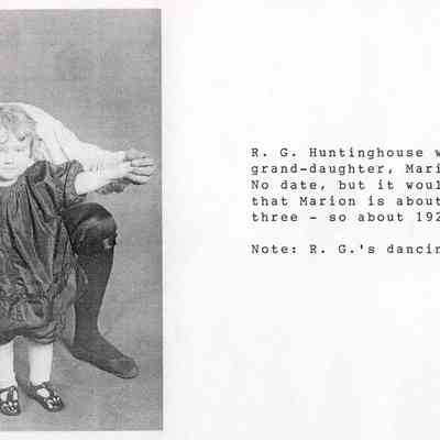 RG-GranddaughterMarion.JPG 546KB: with grand-daughter Marion Britz, about 1924. Photo from granddaughter Marion Britz.