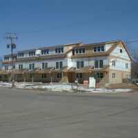          Townhomes at the 700 block of Water Street under construction in 1999
   