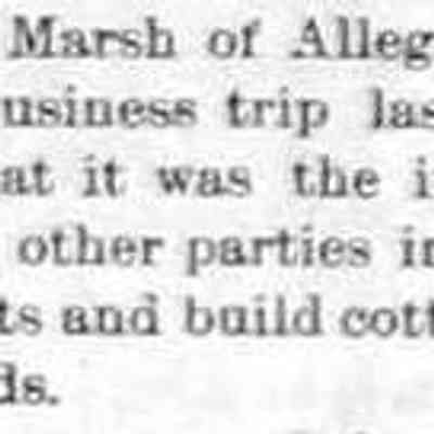 cr1896052901HFMarsh-AlleganBusinessmenToBuyParkLots.jpg 9KB: H.F. Marsh of Allegan intends to purchase lots