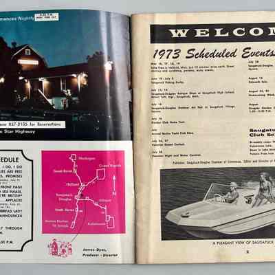Red Barn, 1973 Schedule of Events
