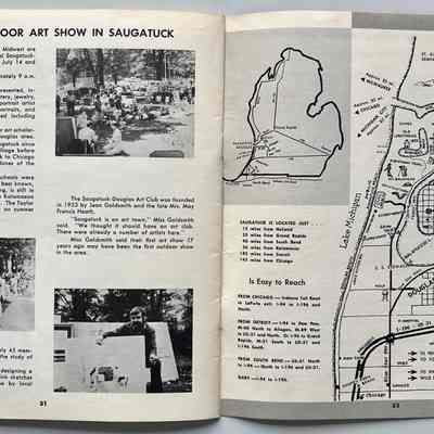 Annual outdoor art show, art club art fair, map
