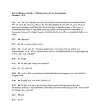          transcript of the interview
   