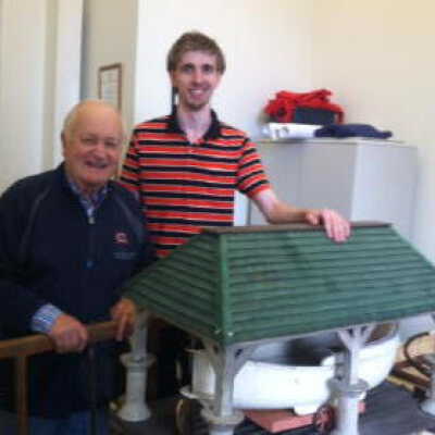 from https://sdhistoricalsociety.org/Newsletter/2014/sep14/sep14_newsletter.htm: The Society is excited to announce a series of recent acquisitions from SDHS Member Bart Woloson, owner and operator of Lake Forest Antiques in Glenn, MI. Mr. Woloson has generously donated a model of a ca. 1900 lifesaving surfboat, of the type once used on the Great Lakes (Woloson is pictured above with the lifeboat model, and SDHS Museum Specialist Jarrett Zeman).