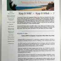 Concerned Citizen for Saugatuck Dunes State Park website print