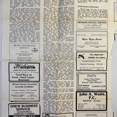Commercial Record March 31, 1988 appeal for information for the book