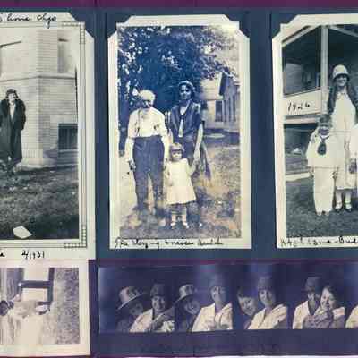 MF-LA-0018.JPG: Grandpa Sterzing and niece Beulah, Russel's home in Chicago