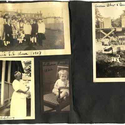 MF-LA-0046.JPG: Sunday School class 1917, Rehberg, Lillian Powell? Carrie Weber?