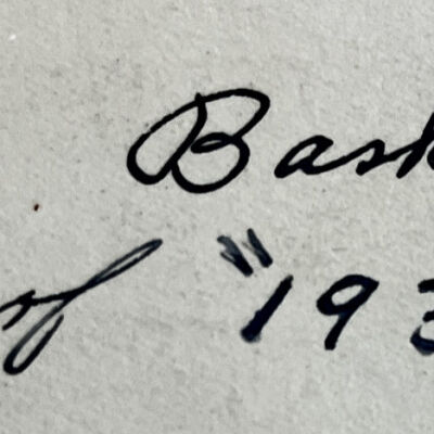 back of the print: S.H.S. Basketball team of "1931"