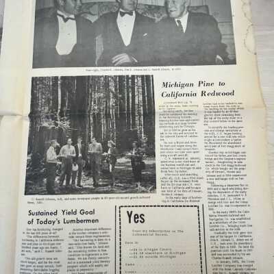 West Coast Lumbering has Roots in Allegan County, The Commercial Record, Kit Lane, December 17, 1970: part 2 of 3