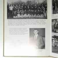          Compass 1965; Varsity football - BACK ROW (L. to R.) Mr. Hanford (Asst, Coach), Mark Wicks, Bill Strampel, Ron Brown, Frank Kelly, Mike Van Leeuwen, Steve Stitt, Jim Atman, Steve Harrington, Tony Temple, Larry Higgins (Co-Captain), Mr. Domitrz (Head Coach).
SECOND ROW (L. to R.) Mr. Kelly (Asst. Coach), Rich Haringsma, Mike Strampel,
Bud Naughtin, (Co-Captain), Walter Bray, Al Siska, Ray Bekken, Hank Hungerford, Jim Tiffany, Greg Nieusma.
FRONT ROW (L. to R.) Ron Juros (Manager), Bill Beery, Vince Mocini, Jim Bekken, Dave Juros, Bill Schu-macher, Bill Fisher, Mark Bekken, Dave Nichols.
   