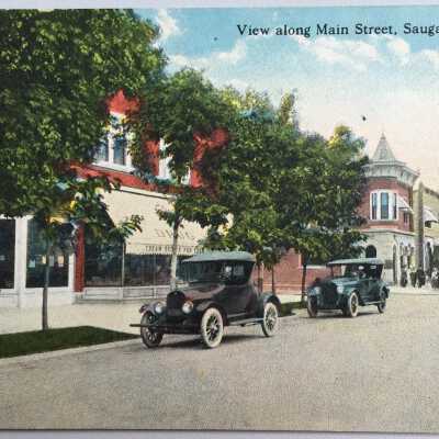 R-83680 "View along Main Street, Saugatuck, Mich."
