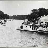          The original River Queen, a custom-made sternwheel paddleboat
   