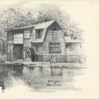          Peterson Grist Mill Postcard; Illustration done by James Madonia
   