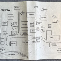          Map of Ox-Bow cottages and studios with Lagoon in the lower left.
   