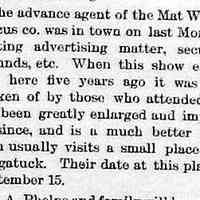          cr1891091101CircusToCome.jpg; Max Wixom Circus Co.
   