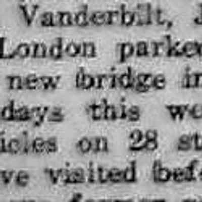 cr1938080505CorneliusVanderbiltJrParkedinDouglas.jpg: Cornelius Vanderbuilt Jr. parked his car by the new bridge in Douglas