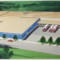 Lloyd J. Harriss pie factory renderings