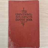 The Universal Students Expense Book 1923