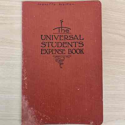 The Universal Students Expense Book 1923