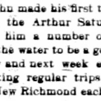 Commercial record in May 1906