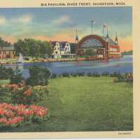 Big Pavilion, River Front Postcard