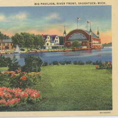 Big Pavilion, River Front Postcard
