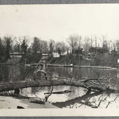 Cottages along the water