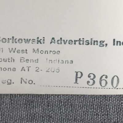 Example of stamps on back side of photo. Stamp is the same except for the unique Negative No.
