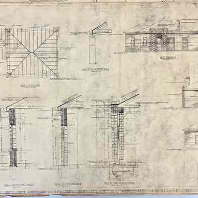 Sewers and sewage treatment plant plans, bids, maps
