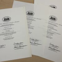 Heritage Preservation Awards 2001