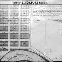 Singapore Plat Map, 1830s